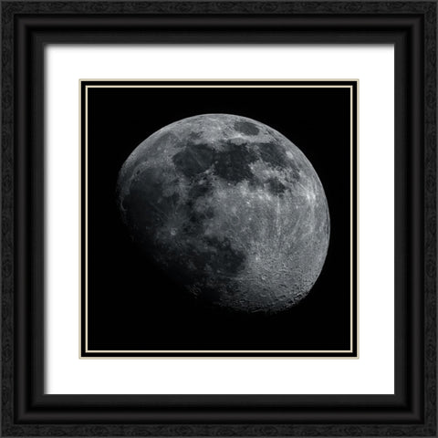 The Moon Black Ornate Wood Framed Art Print with Double Matting by Kalika, Michael