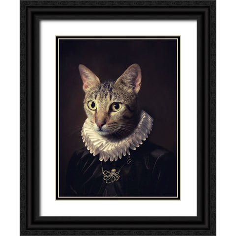 Sir Kiko Black Ornate Wood Framed Art Print with Double Matting by Dias, Paulo