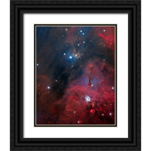 Ngc 1999 Black Ornate Wood Framed Art Print with Double Matting by Chander, Vikas