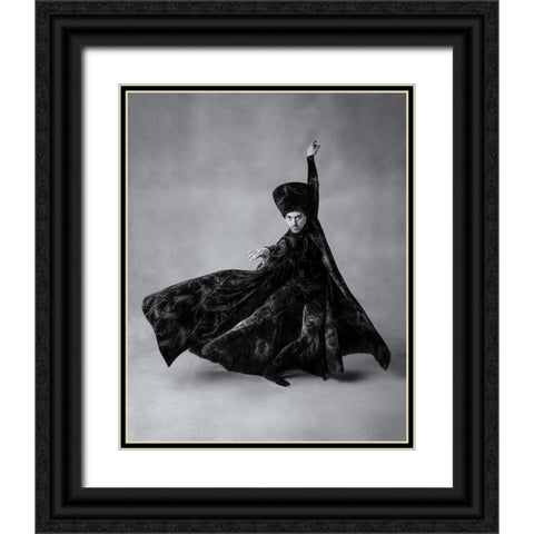 The sorcerer Black Ornate Wood Framed Art Print with Double Matting by Lai, Jonathan