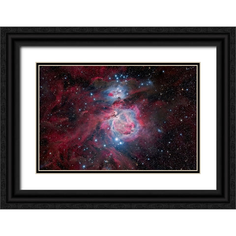 Orion Black Ornate Wood Framed Art Print with Double Matting by Chander, Vikas