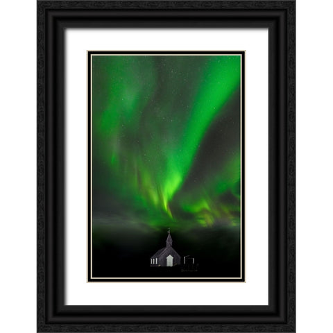 Celestial Dance Black Ornate Wood Framed Art Print with Double Matting by Oberai, Jassi