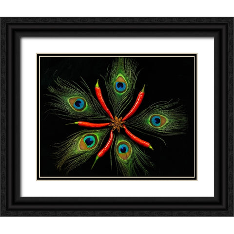 Red dwarf Black Ornate Wood Framed Art Print with Double Matting by Mendoza, Danny