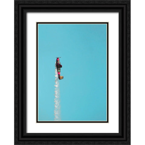 DonAat press that butttooooooo.... Black Ornate Wood Framed Art Print with Double Matting by Cederberg, Marcus