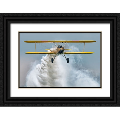 Oldtimer Sterman Black Ornate Wood Framed Art Print with Double Matting by Wrobel, Piotr