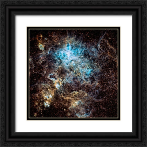 Tarantula Nebula Black Ornate Wood Framed Art Print with Double Matting by Chander, Vikas