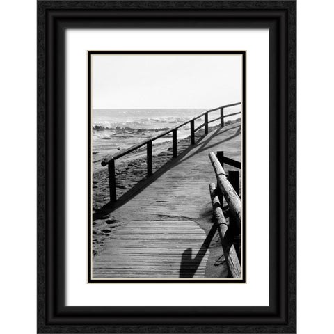 Beach_008 Black Ornate Wood Framed Art Print with Double Matting by 1x Studio III