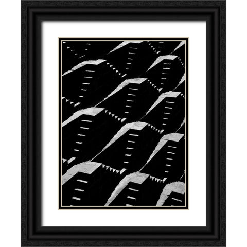 Up And Down Black Ornate Wood Framed Art Print with Double Matting by Schull, Harald