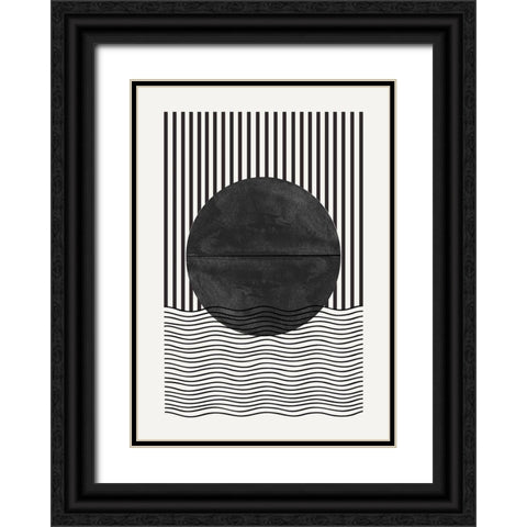 BaB No10. Black Ornate Wood Framed Art Print with Double Matting by The Miuus Studio