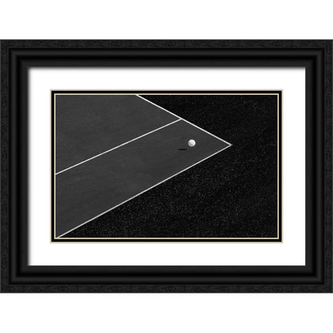 The minimal shot Black Ornate Wood Framed Art Print with Double Matting by Goli, Sara
