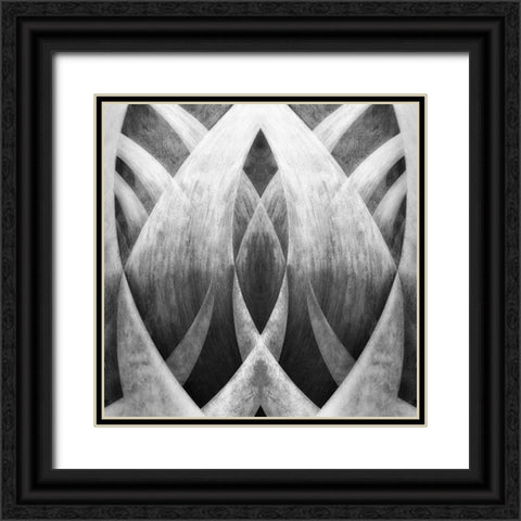 Venice abstract Black Ornate Wood Framed Art Print with Double Matting by Gronkjar, Lotte
