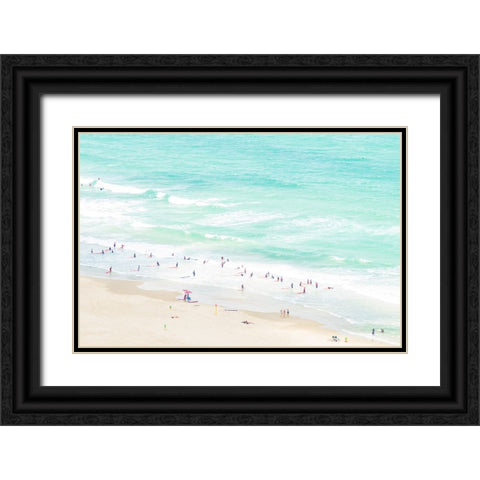 Summertime Black Ornate Wood Framed Art Print with Double Matting by Raif, Joshua