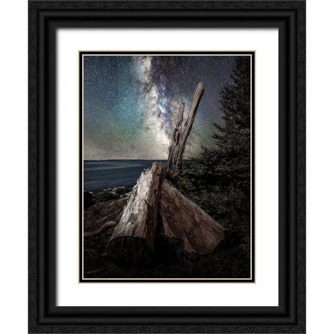 Milky Way Coast Black Ornate Wood Framed Art Print with Double Matting by Esposito, Ed