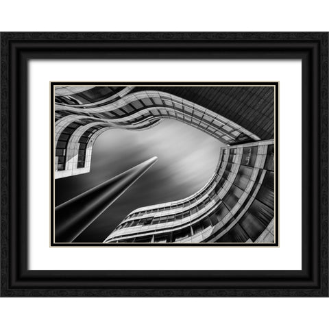 Kap Bogen Black Ornate Wood Framed Art Print with Double Matting by Figueras, Antoni