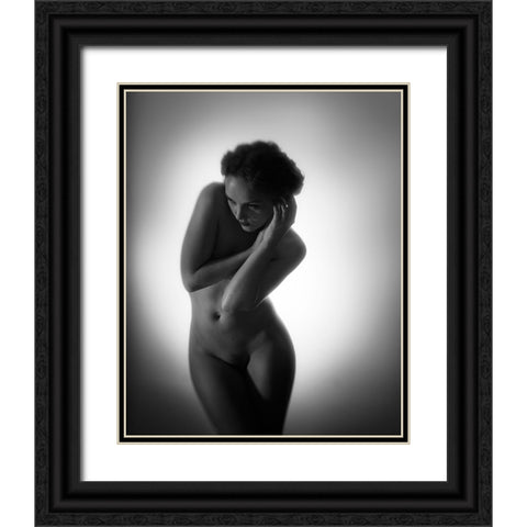 Highlighted Black Ornate Wood Framed Art Print with Double Matting by Brackstone, Mel