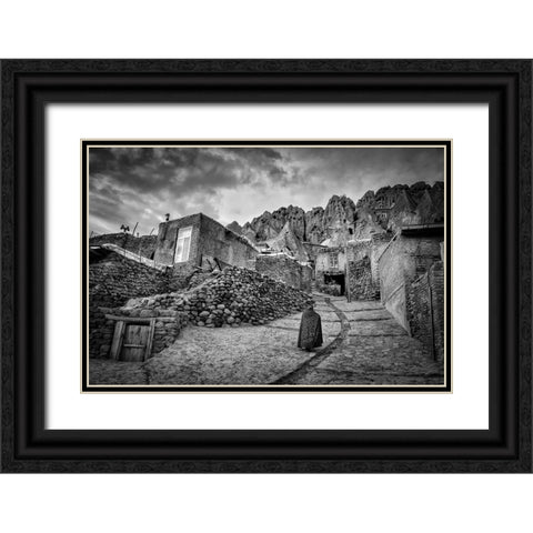 My Everyday Golgota. Documentary Black Ornate Wood Framed Art Print with Double Matting by Timiras, Bogdan