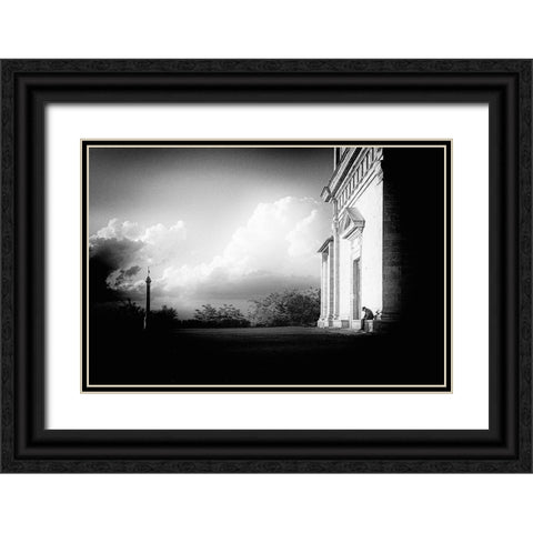 Alone Black Ornate Wood Framed Art Print with Double Matting by Parola, Roberto