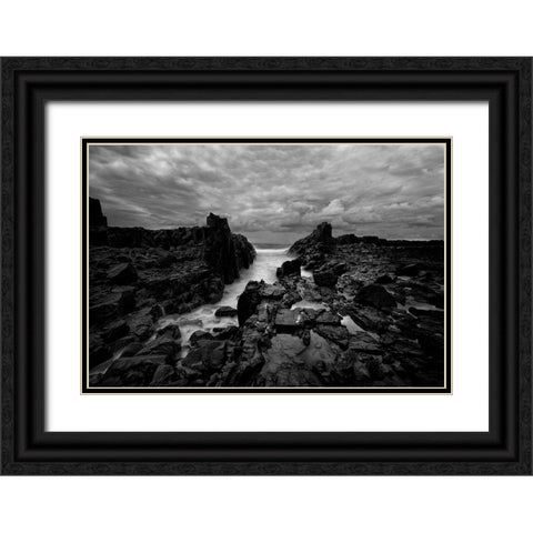 Dragons Maw Black Ornate Wood Framed Art Print with Double Matting by Sowter, Ashley