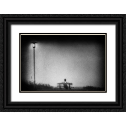 Timeout Black Ornate Wood Framed Art Print with Double Matting by Tanzer, Ina