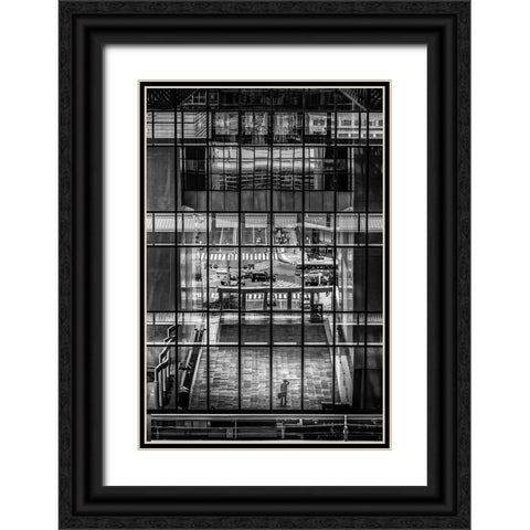 Reflection Black Ornate Wood Framed Art Print with Double Matting by Sakamoto, Haruyo