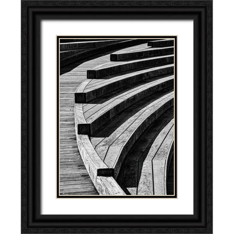 Curves, 18 Black Ornate Wood Framed Art Print with Double Matting by Beavis, Andrew