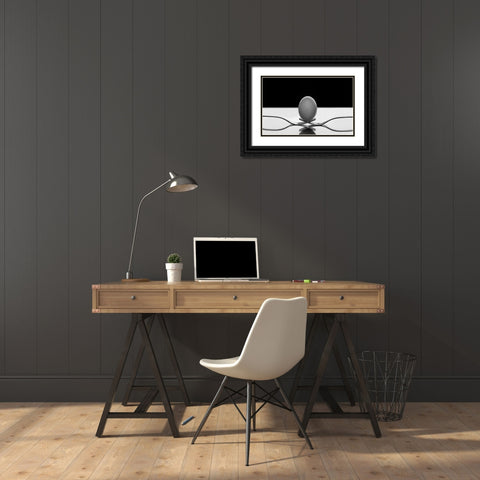 The egg Black Ornate Wood Framed Art Print with Double Matting by Toniolo, Giorgio