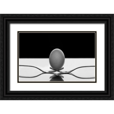 The egg Black Ornate Wood Framed Art Print with Double Matting by Toniolo, Giorgio