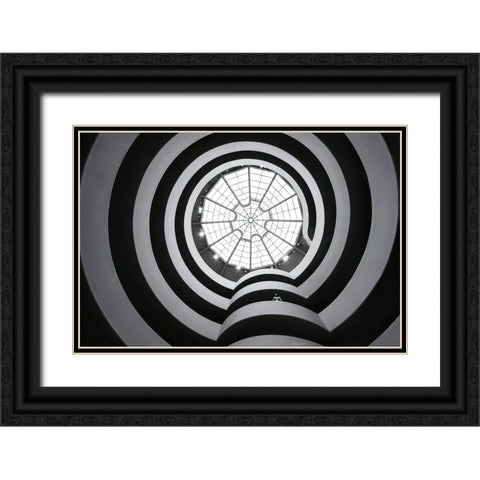 Guggenheim Museum - Nyc Black Ornate Wood Framed Art Print with Double Matting by W., Catherine
