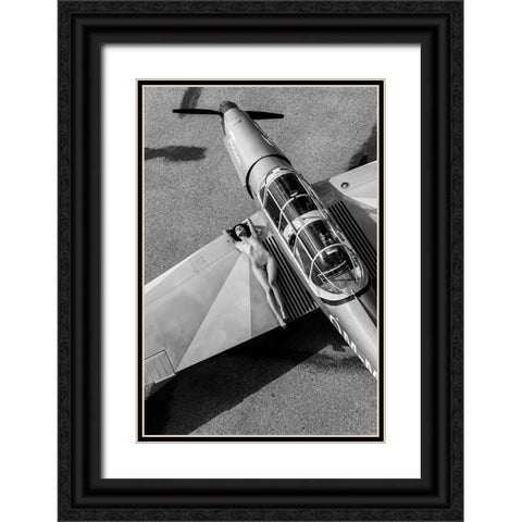 Trener Black Ornate Wood Framed Art Print with Double Matting by Blasko, Jan