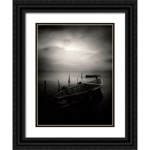 Untitled Black Ornate Wood Framed Art Print with Double Matting by Caterina, Walter