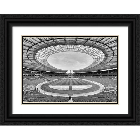 You Never Walk Alone Black Ornate Wood Framed Art Print with Double Matting by Klesse, Andreas