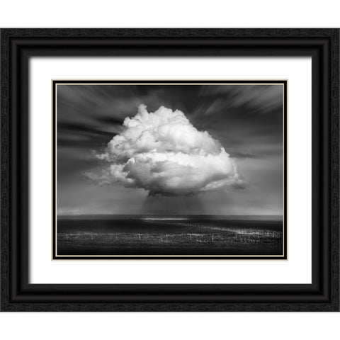 Landscape With Cloud Black Ornate Wood Framed Art Print with Double Matting by Winkler, Jens