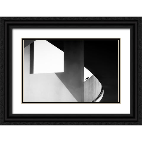 View Through Black Ornate Wood Framed Art Print with Double Matting by Ruckert, Stephan