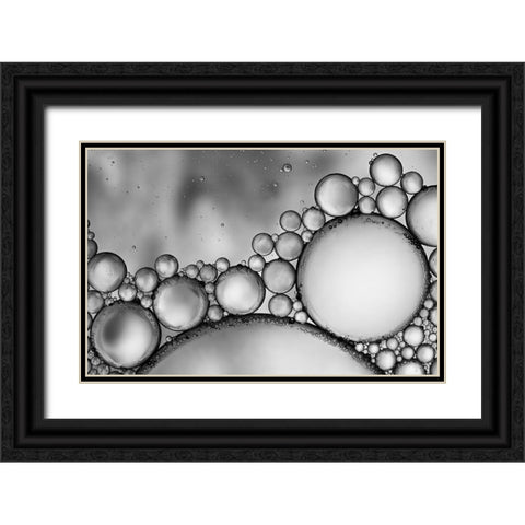 bubbles Black Ornate Wood Framed Art Print with Double Matting by Garcia, Helena