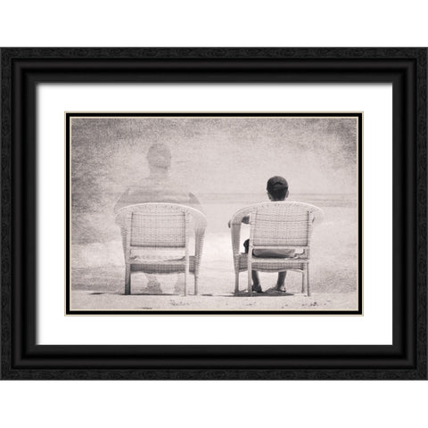Loss Black Ornate Wood Framed Art Print with Double Matting by Olwy, Moutaz