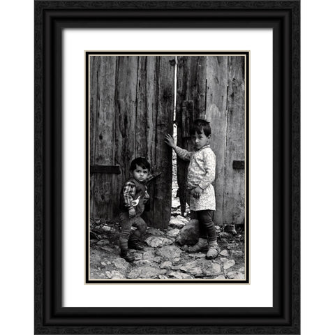 Guardian Black Ornate Wood Framed Art Print with Double Matting by Garik
