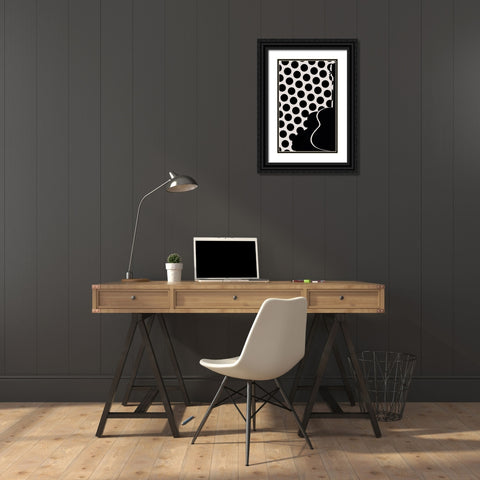 my spanish guitar Black Ornate Wood Framed Art Print with Double Matting by Natalia