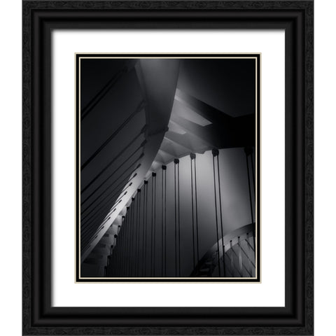 Bridges Black Ornate Wood Framed Art Print with Double Matting by Azevedo, Olavo