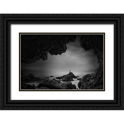Stormchaser Black Ornate Wood Framed Art Print with Double Matting by Li, Rob