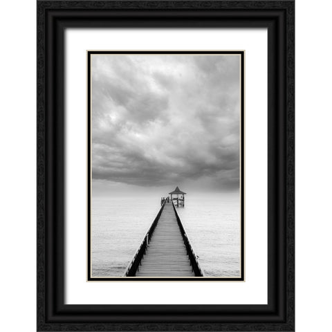 Destination Black Ornate Wood Framed Art Print with Double Matting by Sankar, Ravi