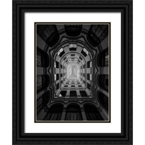 Indalo Black Ornate Wood Framed Art Print with Double Matting by Cedron, Mabel