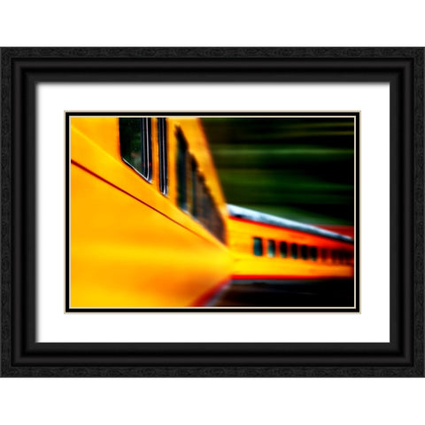 Union Pacific Black Ornate Wood Framed Art Print with Double Matting by Strelok