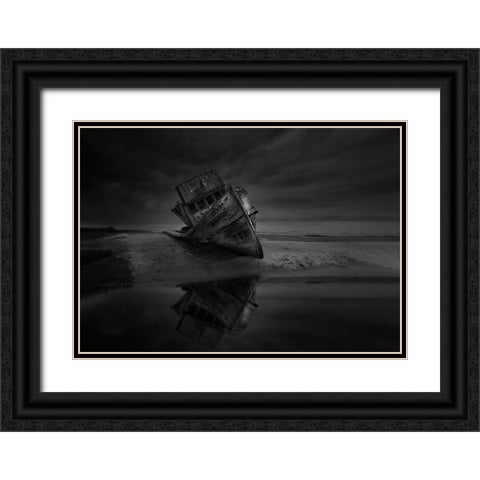 Point Reyes Black Ornate Wood Framed Art Print with Double Matting by Deng, Larry