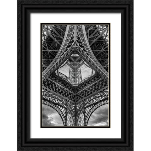 French Scaffolding Black Ornate Wood Framed Art Print with Double Matting by Stampfli, Craig