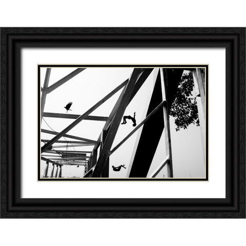 Kolkata-2022 Black Ornate Wood Framed Art Print with Double Matting by Ganguly, Ananway