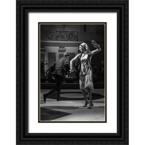Untitled Black Ornate Wood Framed Art Print with Double Matting by Moazami, Homeira