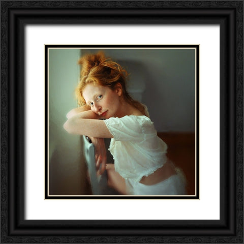 Lucy II Black Ornate Wood Framed Art Print with Double Matting by Kenp
