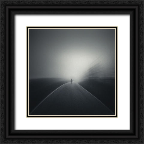 Night Is The New Day Black Ornate Wood Framed Art Print with Double Matting by De Franzoni, Thomas