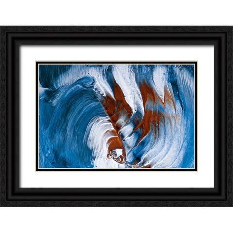 The Snake And The Clovn Black Ornate Wood Framed Art Print with Double Matting by Westum, Heidi