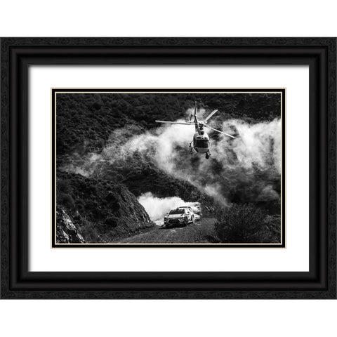 Turkey Rally Black Ornate Wood Framed Art Print with Double Matting by Szabo, Attila